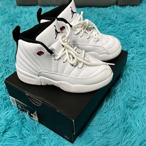 Jordan 12 Retros in white size 12c